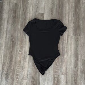 Black Short Sleeve Bodysuit